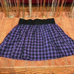 Brand new purple plaid skirt